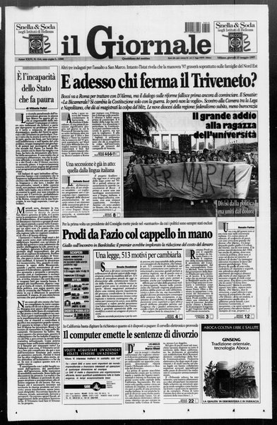 Il giornale : quotidiano del mattino